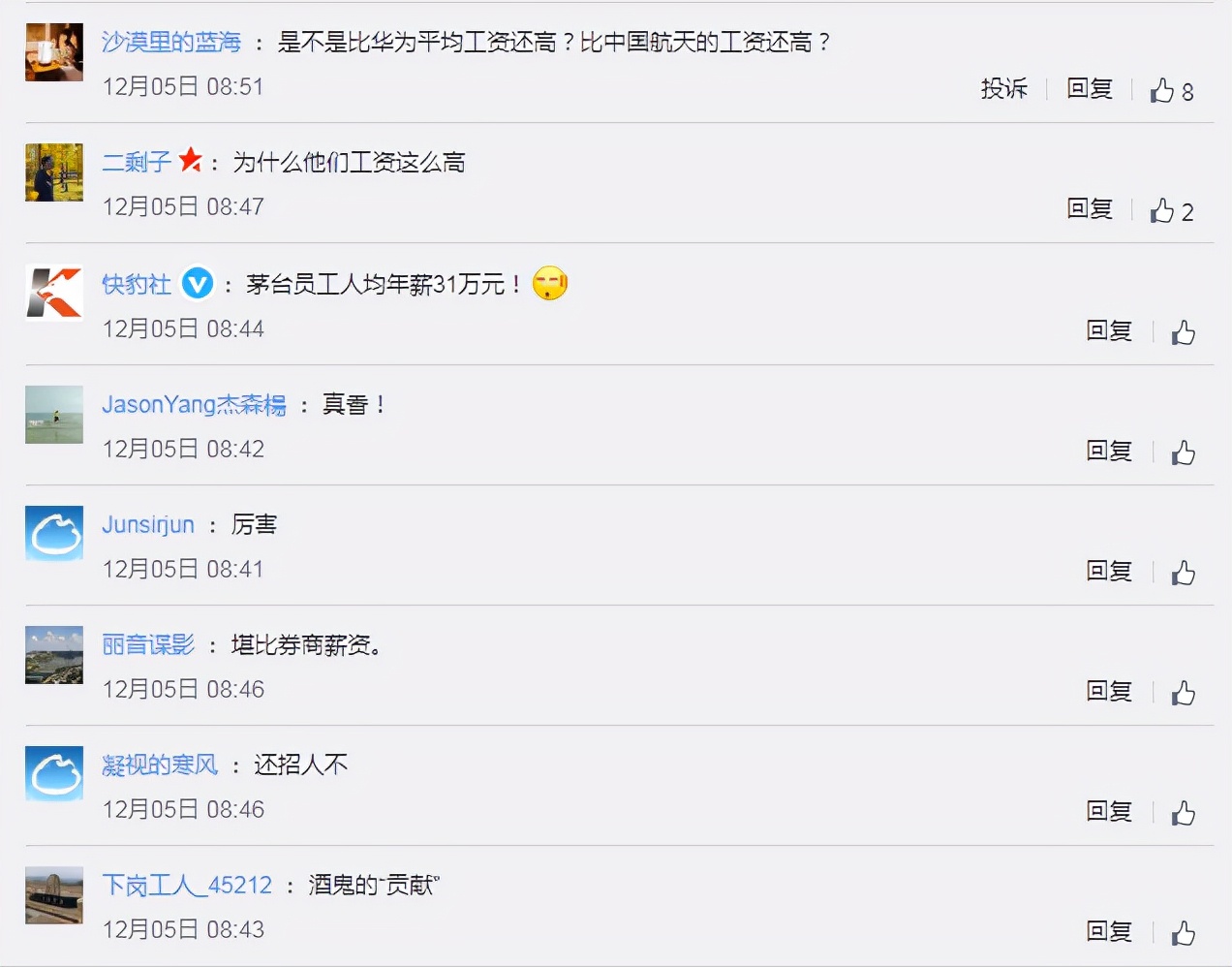貴州茅臺員工人均年薪31萬！高管薪酬最低13.9萬 最高95.3萬